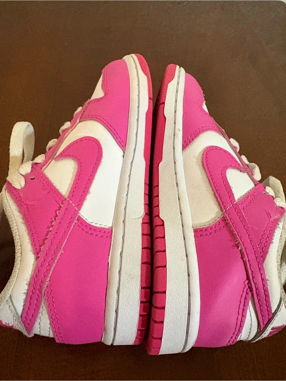 Nike Dunk Low PS Athletic Shoes 12c Kids Laser Fuchsia Pink FB9108 102